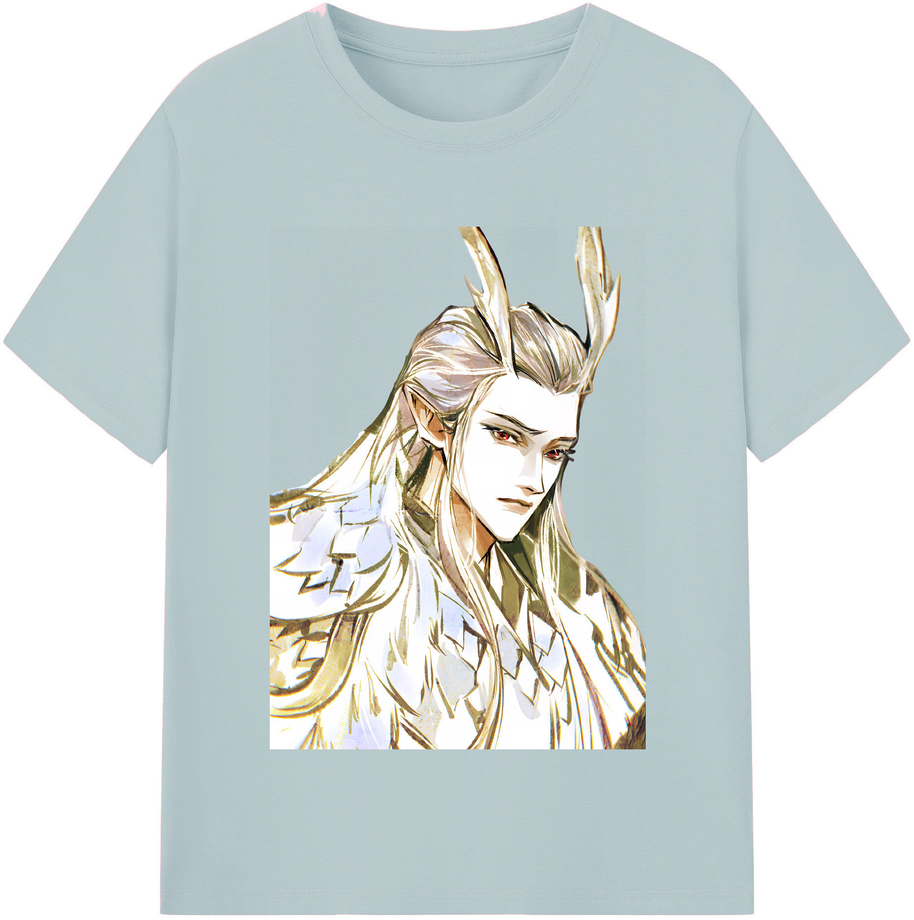 （画像用） Ne Zha 2 ナタ 魔童の大暴れ 綿100％半袖Tシャツ（フロントプリント）